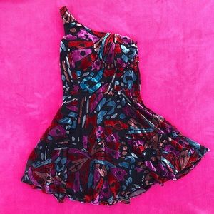 One Shoulder Skater Dress